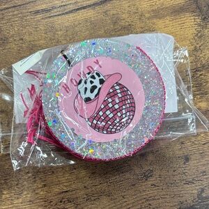 Glittery Pink Cowgirl Party car air freshener